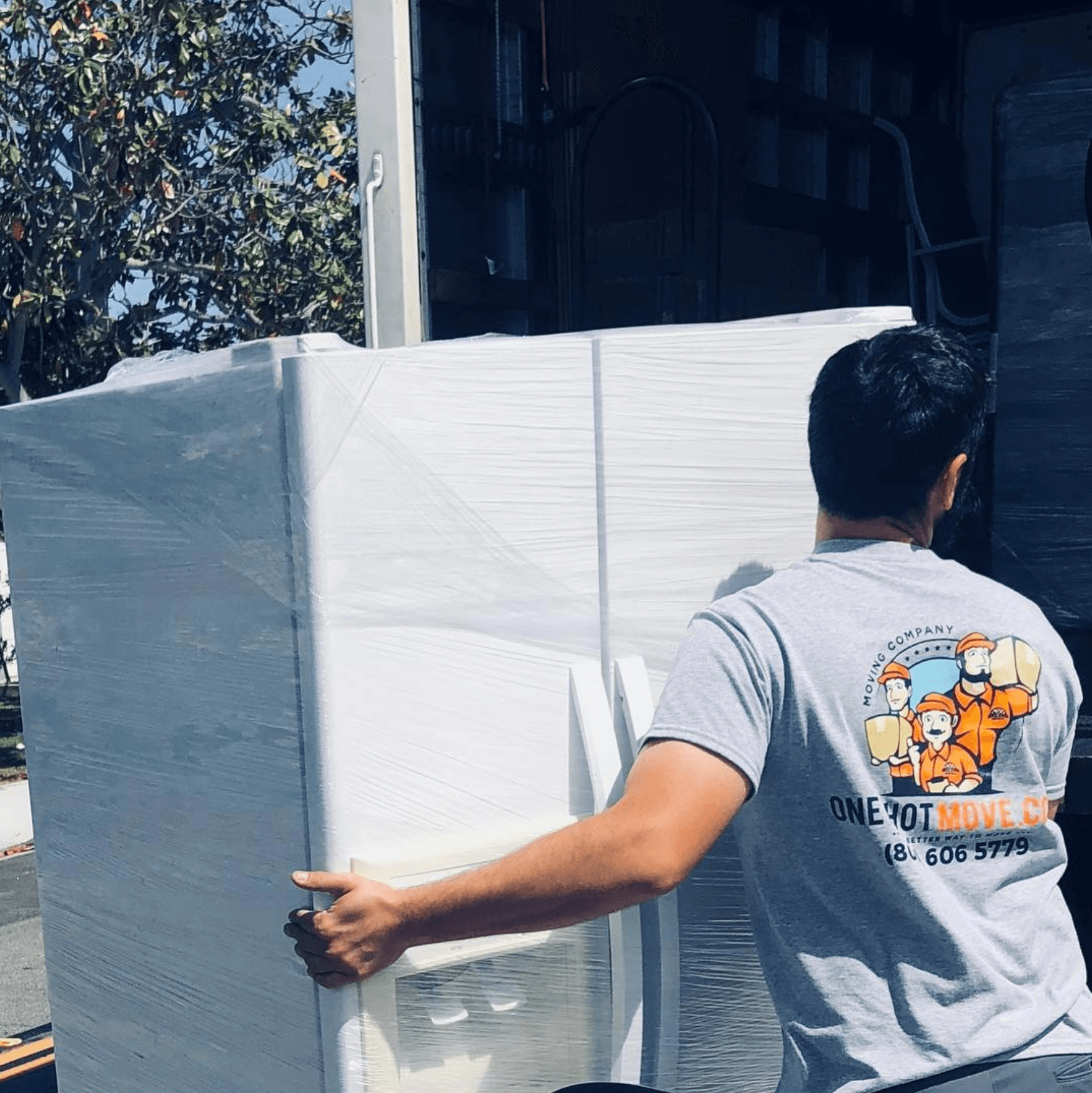 Moving refrigerator